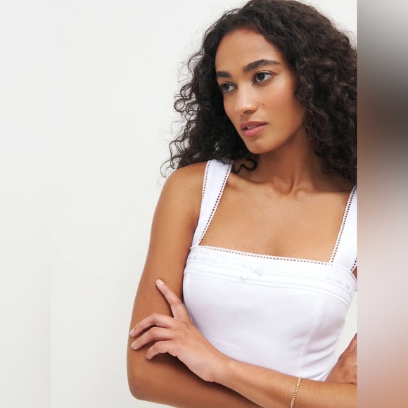 Reformation Elana 100% Linen Dress | Size 6 - Picture 3 of 11